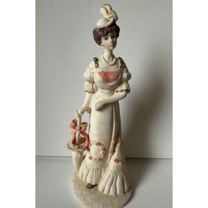 Artmark Marlo Porcelain Figurine Victorian Lady Royal Reception Collectible 8"